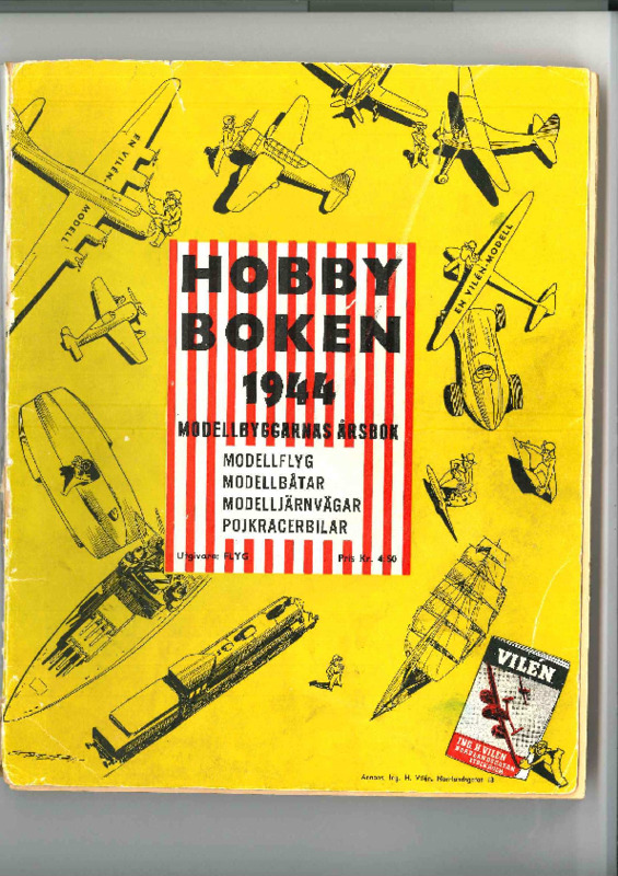 Hobbyboken 1944 Modellbyggarnas årsbok