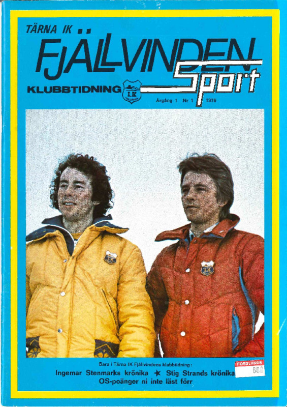 Klubbtidningen Tärna IK Fjällvinden Sport 1976