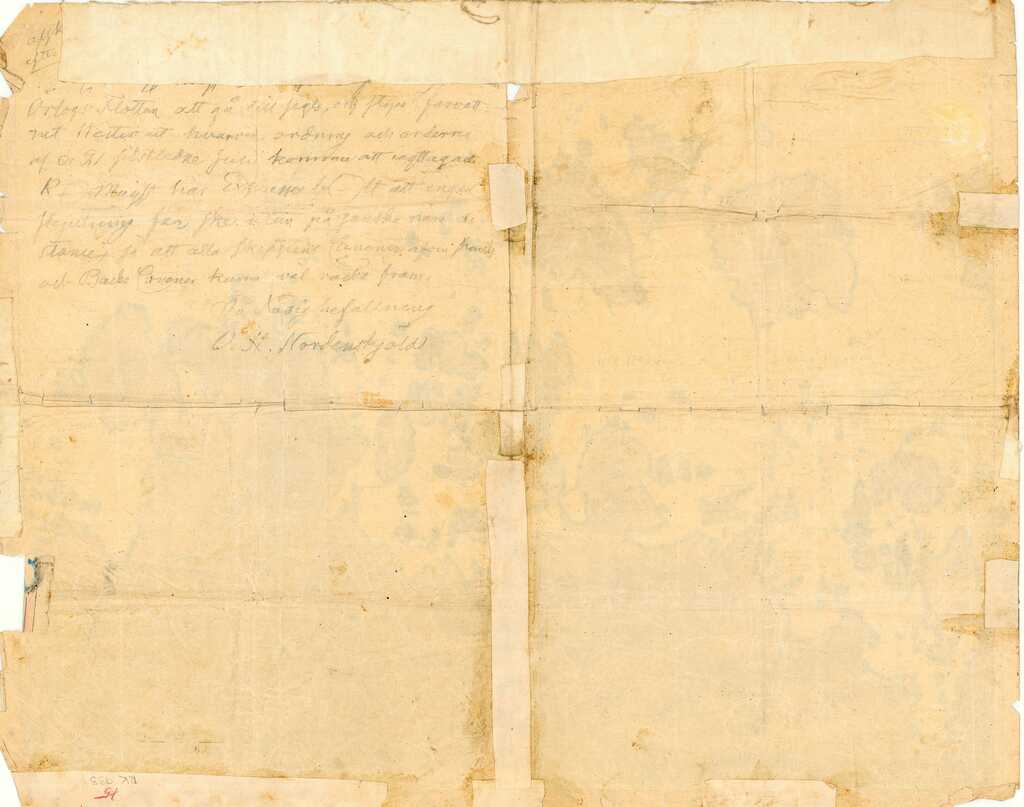 RK933 Baksida med text. Karta över skärgården emellan Ronneby och karlskrona kopierad 1870.jpg