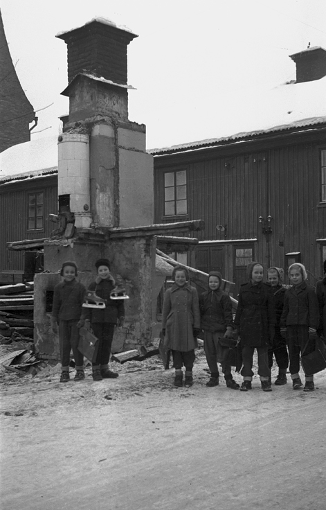 Gårdsinteriör Repslagaregatan 26. Fototid: 1952.