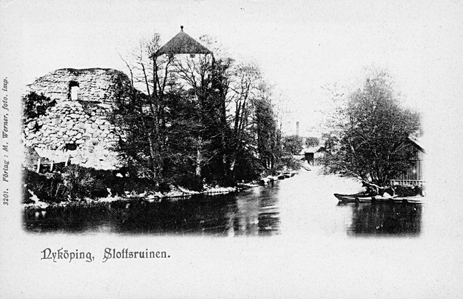 Nyköping. Slottsruinen. Fototid: 1900-1910.