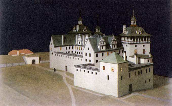 Modell av Nyköpingshus under 1600-talet. Fototi...