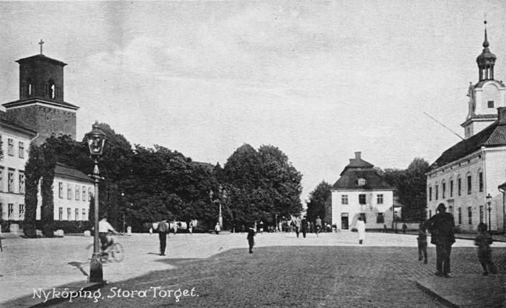 Nyköping. Stora Torget. (Stora Torget, Rådhuset...