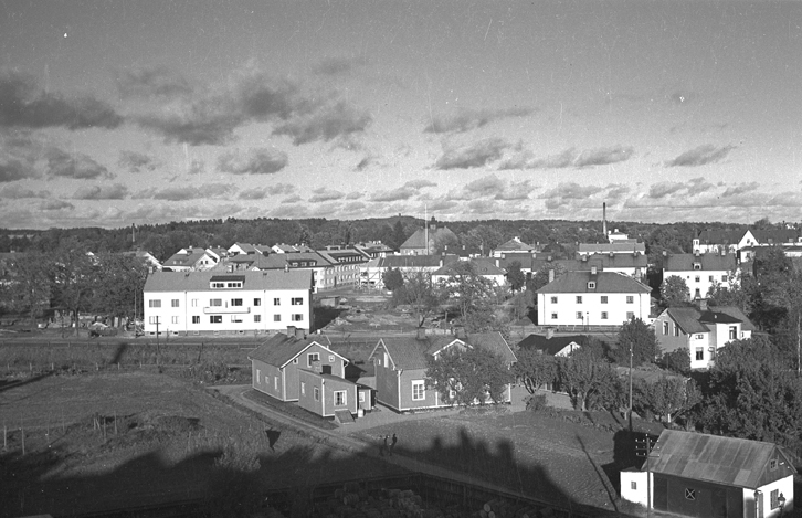 Utsikt från Sunlights tak mot Tingshuset.