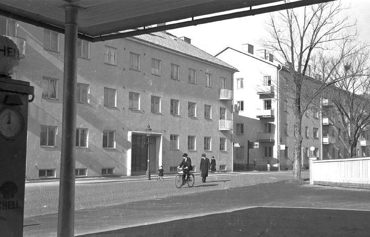 Stockholmsvägen från Östertull mot Östra Rundga...