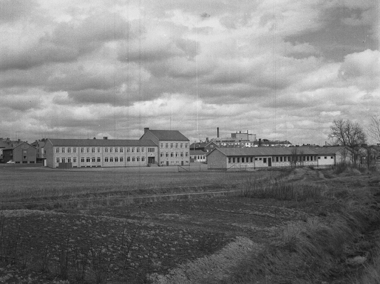 Högbrunnsskolan. Fototid: 1952.