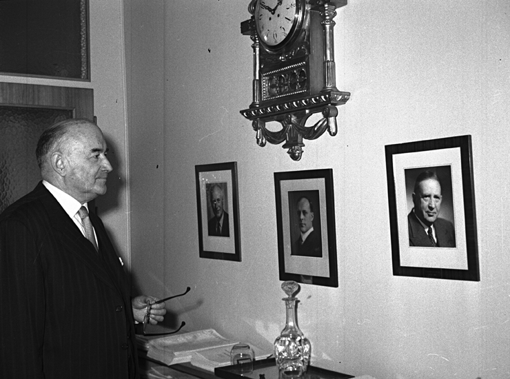 G. Ahnmark, Bankdirektör. Fototid: 1960.