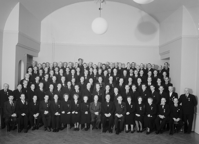 Nordiska kompaniets personalgrupp år 1943, Nykö...