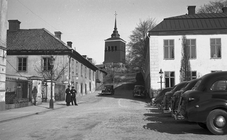Taxistationen, Stora Torget. Till vänster Stora...