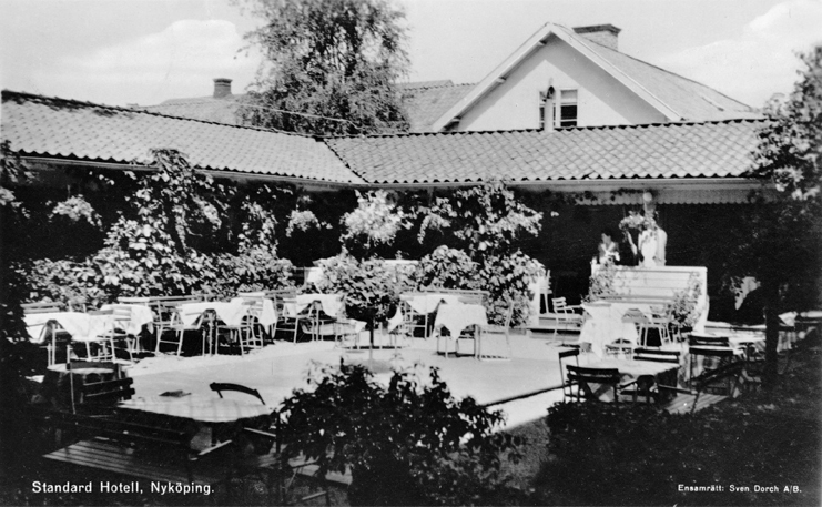 Standard Hotells Trädgård. Fototid: 1913-1948.