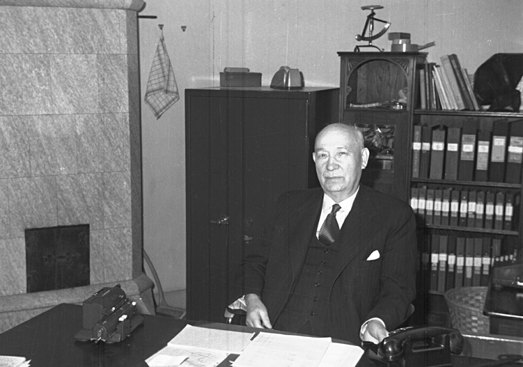 Edvin Nilsson, Rådman. Fototid: 1958.