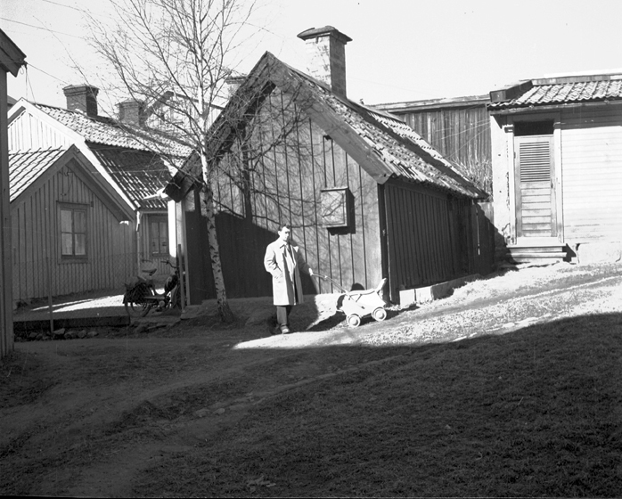 Gårdsinteriör Brunnsgatan 8. Fototid: 1922-1968.