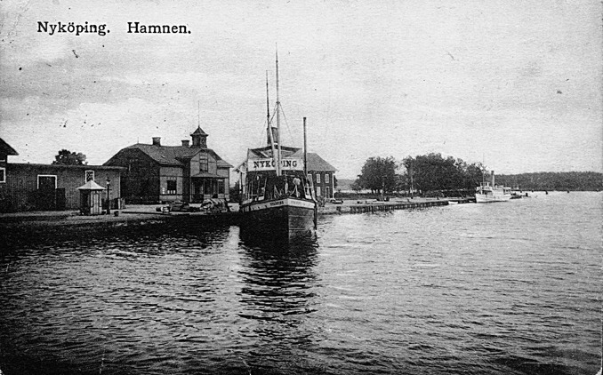 Hamnen Nyköping. Fototid: 1906-1912.