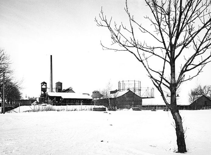 Gasverket från söder. Fototid: 1965.