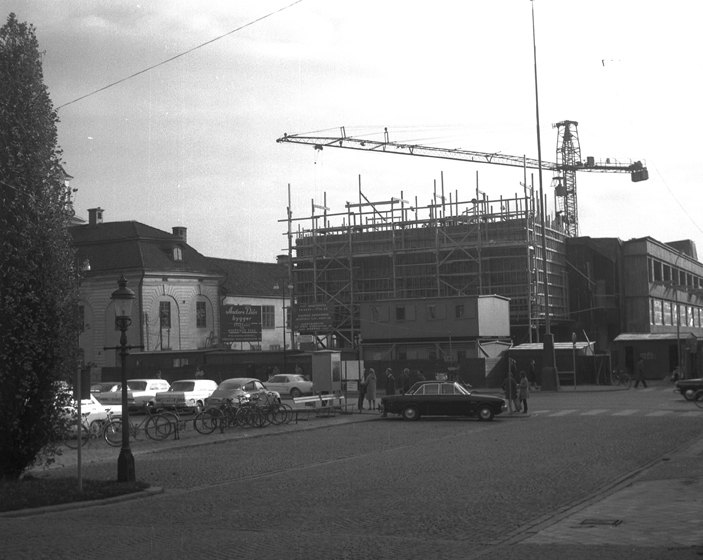 Stadshuset under byggnad. Fototid: 1966-1967.