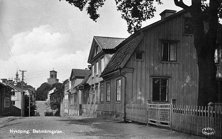Nyköping. Behmbrogatan. Fototid: 1906-1927.