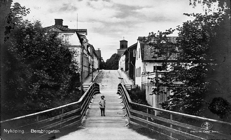 Nyköping. Behmbrogatan. Fototid: 1906-1924.