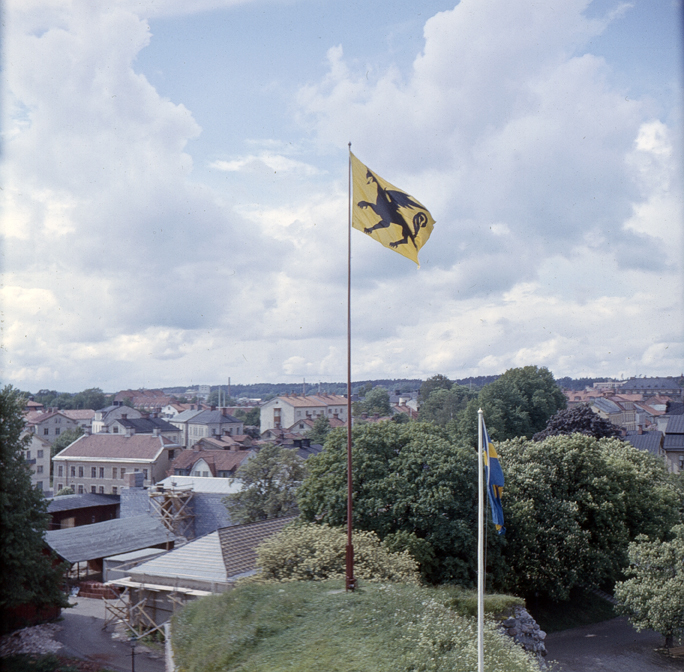Nyköping Slott Midsommar. Fototid: 1958.