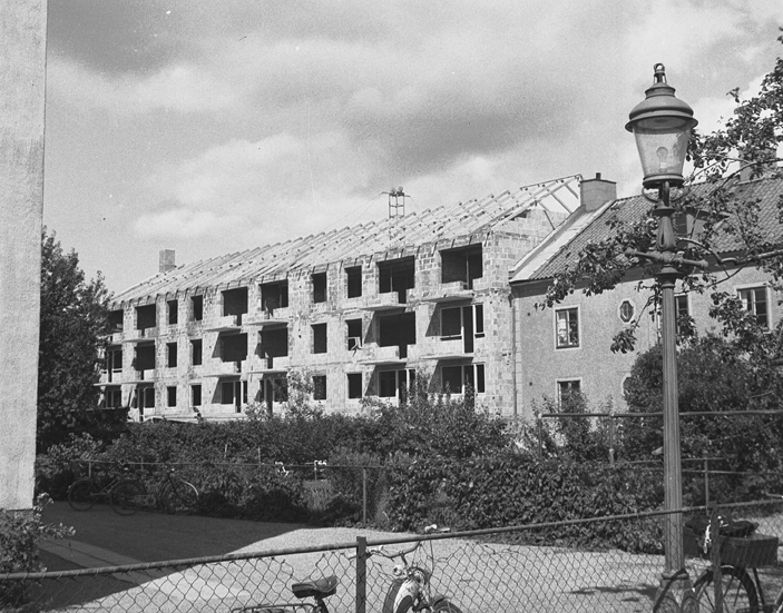 Nybygge, Fruängsgatan. Fototid: 1958.