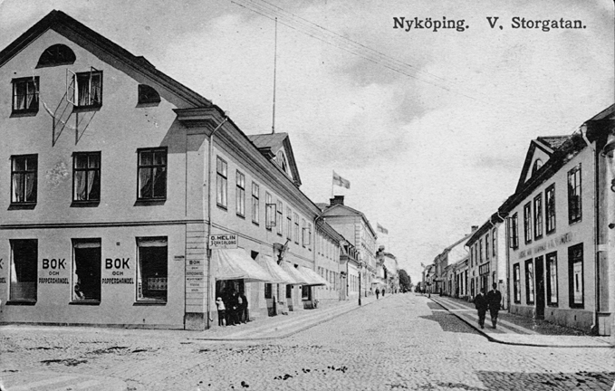 Nyköping. V. Storgatan. Fototid: 1906-1916.