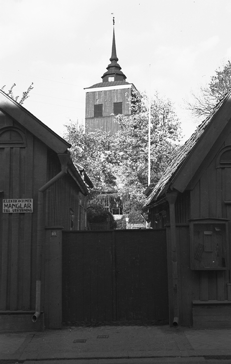 Västra Klockstapeln. Fototid: 1930-1940.