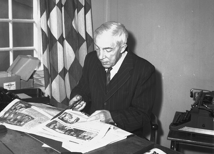 Gustaf Schröder, redaktör. Fototid: 1922-1968.