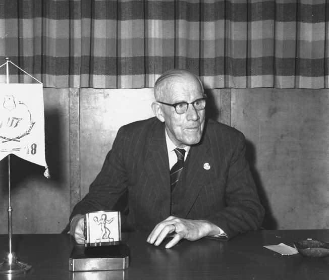 Yrkesidkareföreningen, Talare. Fototid: 1959.