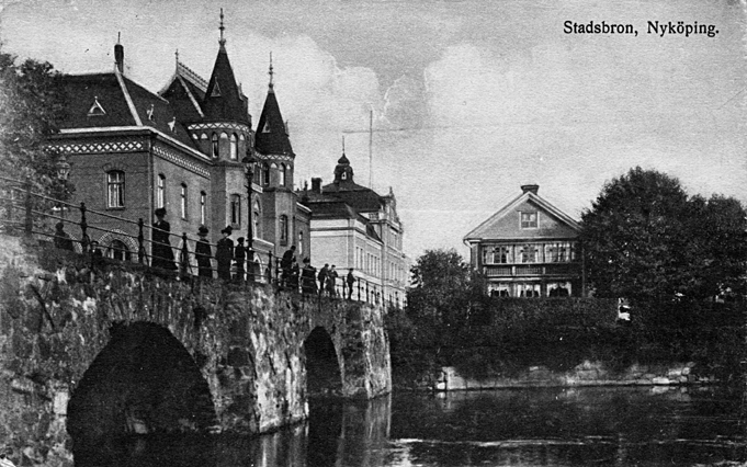 Nyköping. Stadsbron. Fototid: 1906-1917.