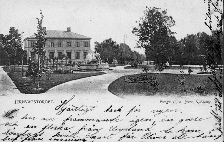 Jernvägstorget. Fototid: 1891-1903.