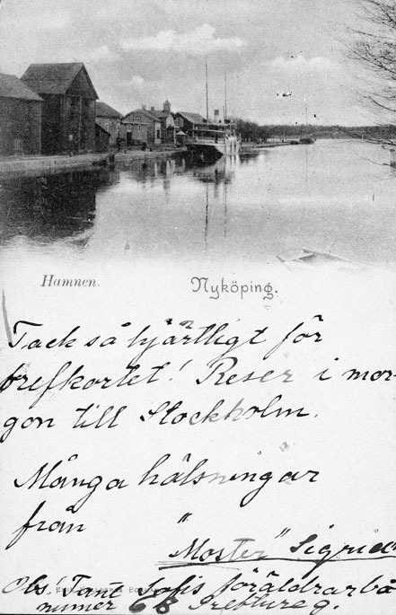 Hamnen Nyköping. Fototid: 1896-1901.