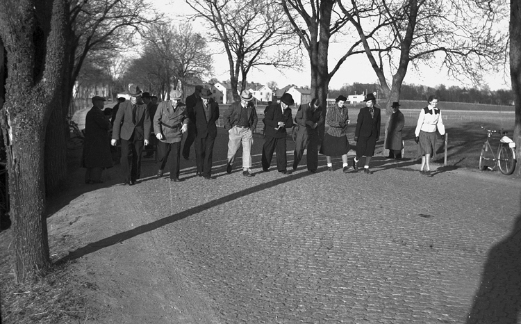 Riksmarschen, Start. Fototid: 1941.