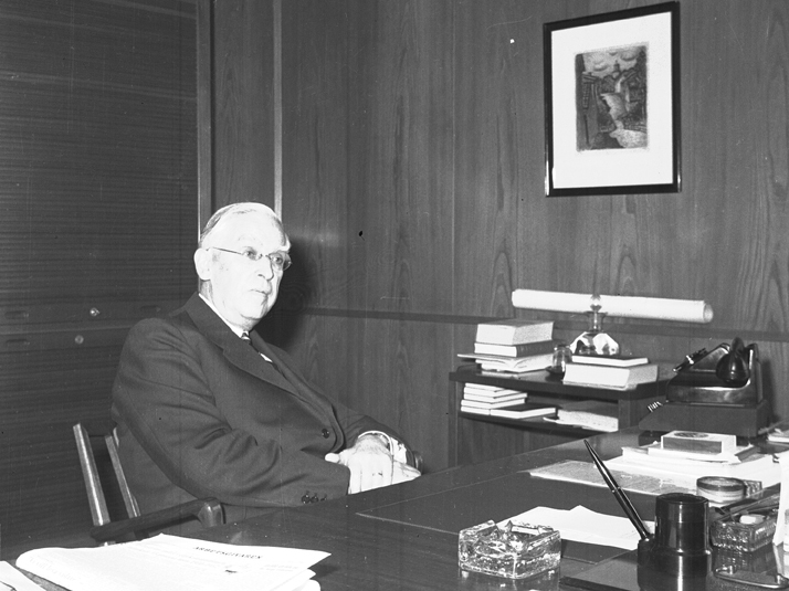 Folke Rizell, Bankdirektör. Fototid: 1959.