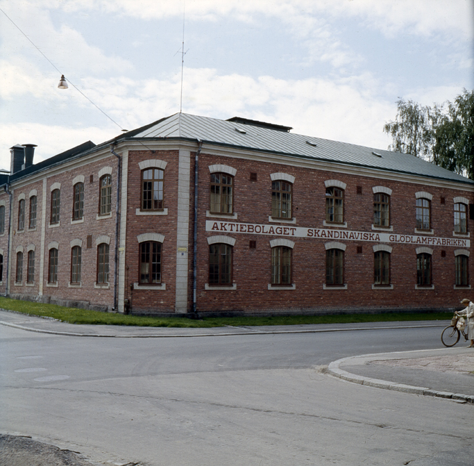 Glödlampsfabriken Brunnsgatan. Fototid: 600707.
