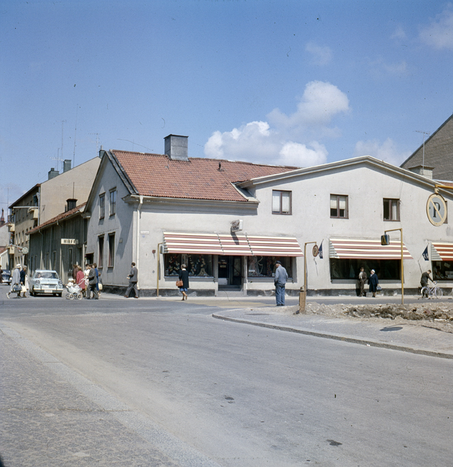 Kyrkogatan - Östra Storgatan. Fototid: 1962.