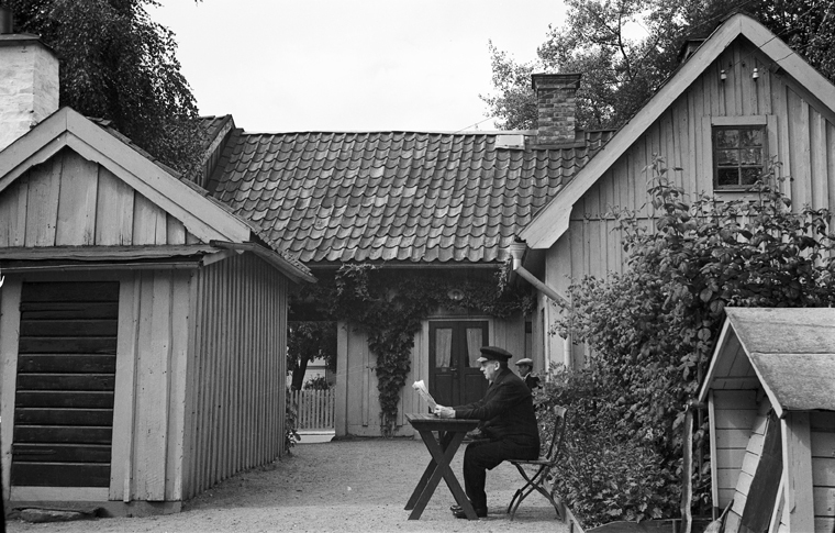 Gårdsinteriör Brunnsgatan 22. Fototid: 1922-1968.