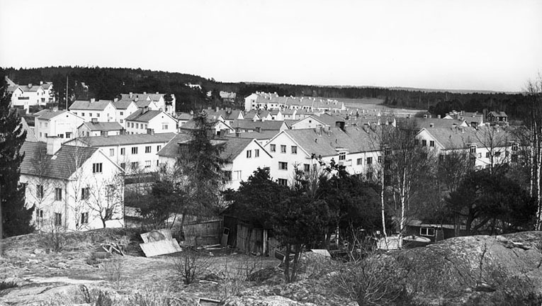 Vy från Östra Bergen. Fototid: 1938-1978.
