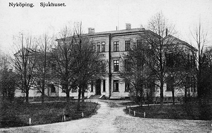 Nyköping. Sjukhuset. Fototid: 1906-1907.