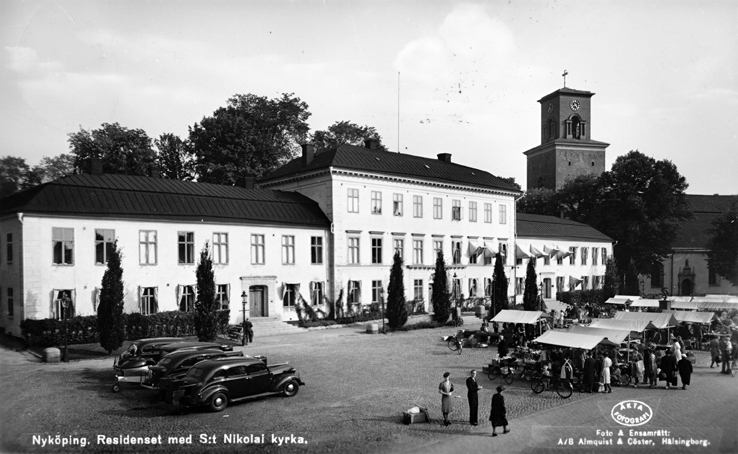 Nyköping. Residenset med S:t Nikolai kyrka. (St...