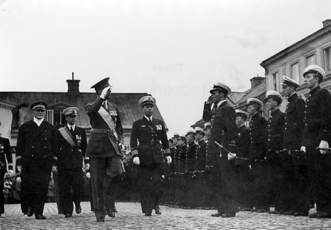Kronprinsbesök i Nyköping, 22 maj 1942, sedemer...