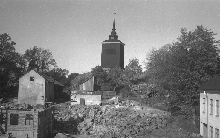 Västra Klockstapeln. Fototid: 1930-1940.