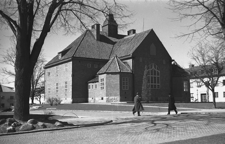 Tingshuset och Landstingshuset. Fototid:1946-1949.