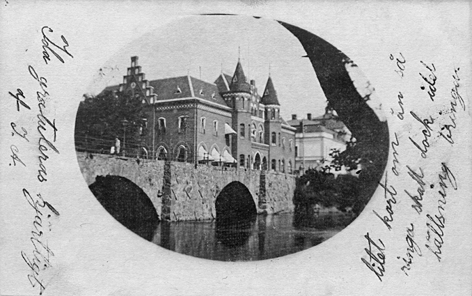 Stadsbron, Sparbankshuset. Fototid: 1900-1901.