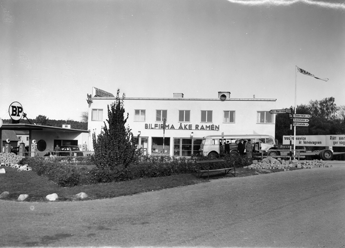 Raméns Bilservice AB, Nyköping. Fototid: 1950-1...