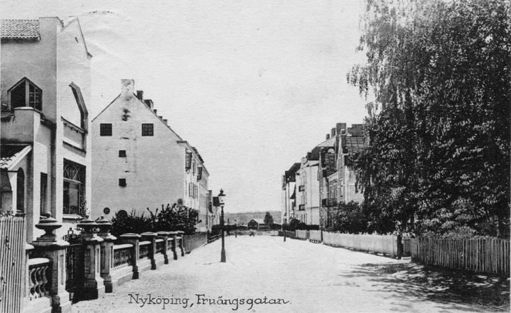 Nyköping. Fruängsgatan. Fototid: 1913-1923.