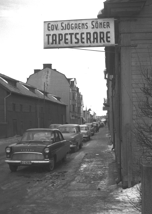 Bagaregatan från Sjögrens Tapetserarverkstad mo...