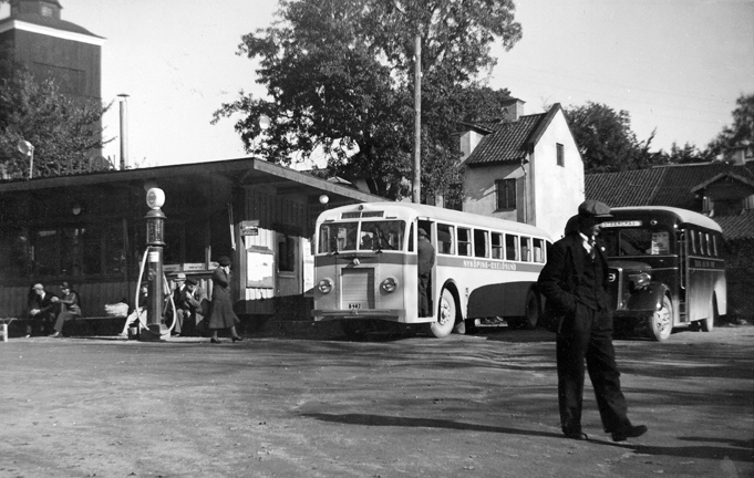 Busstationen vid Västra Trädgårdsgatan, Nyköpin...