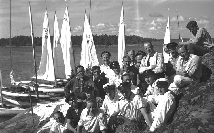 Seglargrupp, Tobaksholmen. 1946-08-25.