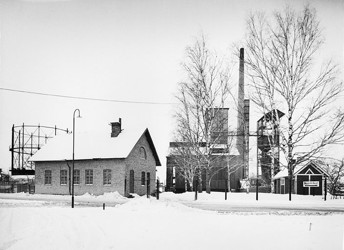 Gasverket från norr. Fototid: 1965.