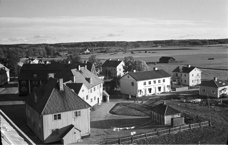 Utsikt från Sunlights tak över Nytorget.