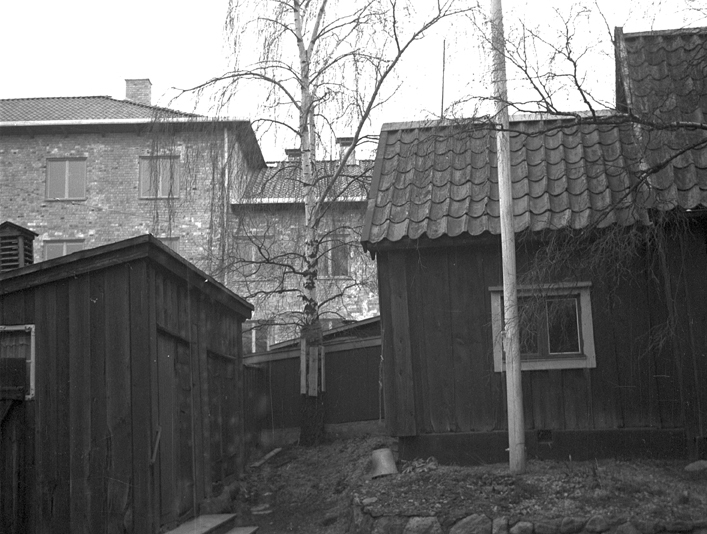 Östra Kvarngatan 14. Gammalt hus. Fototid: 1959.